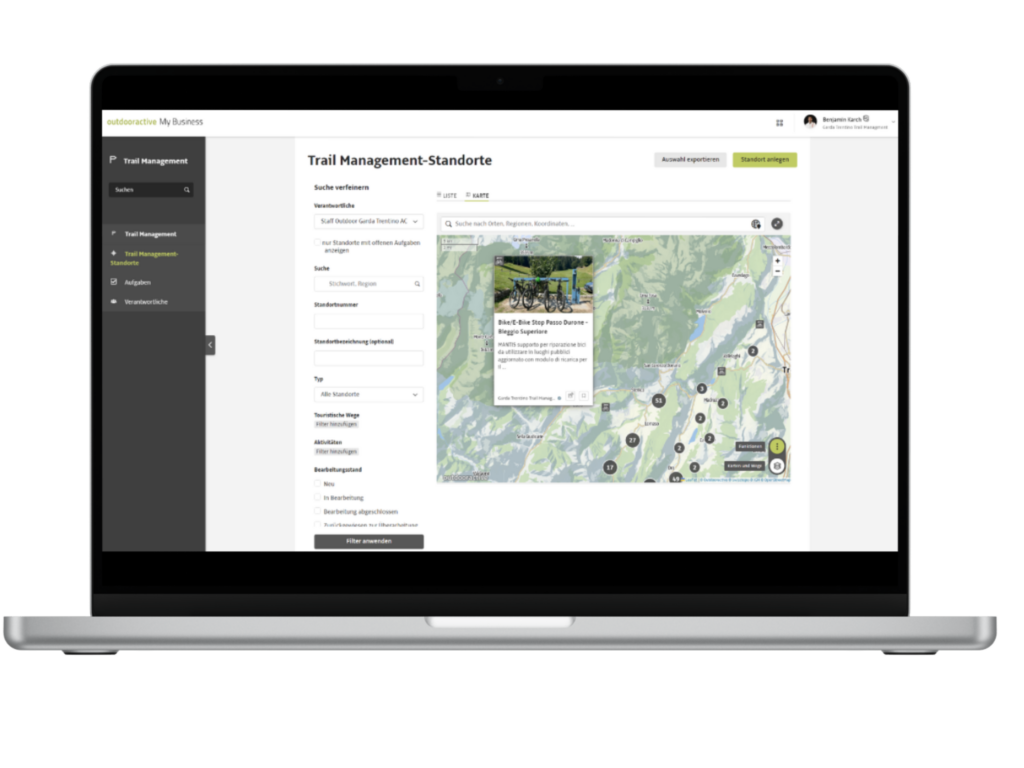 Trailmanagement Standorte